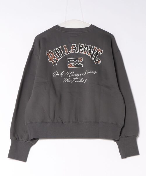 BILLABONG(ビラボン)の「BILLABONG ウィメンズ APPLIQUE MEDIUM LOOSE CREW トレーナー 【LOOSE CROPPED】【2026年秋冬モデル】/ビラボンスウェット(スウェット・レディース・オートミール/ブルー系その他/オフホワイト・LARGE/MEDIUM)」の5枚目の写真