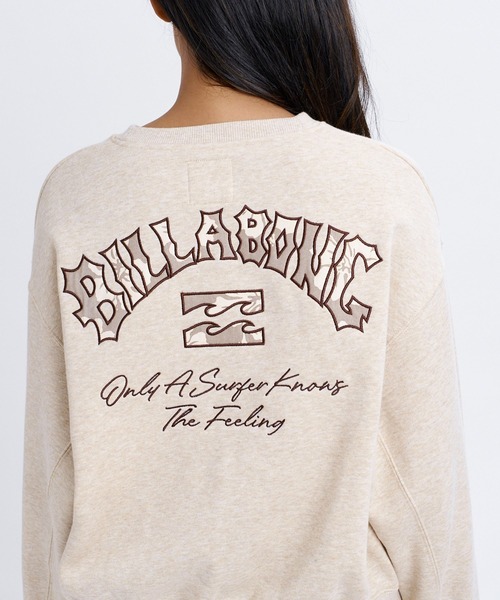 BILLABONG(ビラボン)の「BILLABONG ウィメンズ APPLIQUE MEDIUM LOOSE CREW トレーナー 【LOOSE CROPPED】【2026年秋冬モデル】/ビラボンスウェット(スウェット・レディース・オートミール/ブルー系その他/オフホワイト・LARGE/MEDIUM)」の18枚目の写真