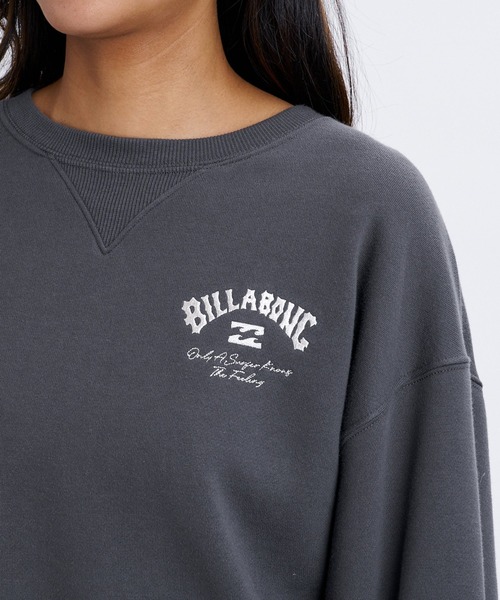 BILLABONG(ビラボン)の「BILLABONG ウィメンズ APPLIQUE MEDIUM LOOSE CREW トレーナー 【LOOSE CROPPED】【2026年秋冬モデル】/ビラボンスウェット(スウェット・レディース・オートミール/ブルー系その他/オフホワイト・LARGE/MEDIUM)」の10枚目の写真