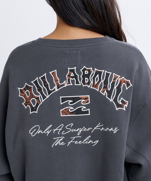 BILLABONG(ビラボン)の「BILLABONG ウィメンズ APPLIQUE MEDIUM LOOSE CREW トレーナー 【LOOSE CROPPED】【2026年秋冬モデル】/ビラボンスウェット(スウェット・レディース・オートミール/ブルー系その他/オフホワイト・LARGE/MEDIUM)」の11枚目の写真