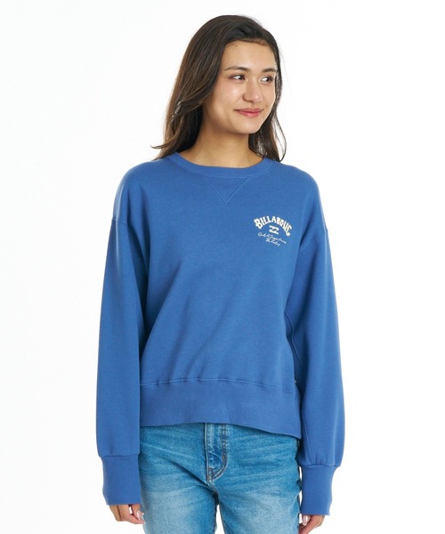 BILLABONG(ビラボン)の「BILLABONG ウィメンズ APPLIQUE MEDIUM LOOSE CREW トレーナー 【LOOSE CROPPED】【2026年秋冬モデル】/ビラボンスウェット(スウェット・レディース・オートミール/ブルー系その他/オフホワイト・LARGE/MEDIUM)」の19枚目の写真