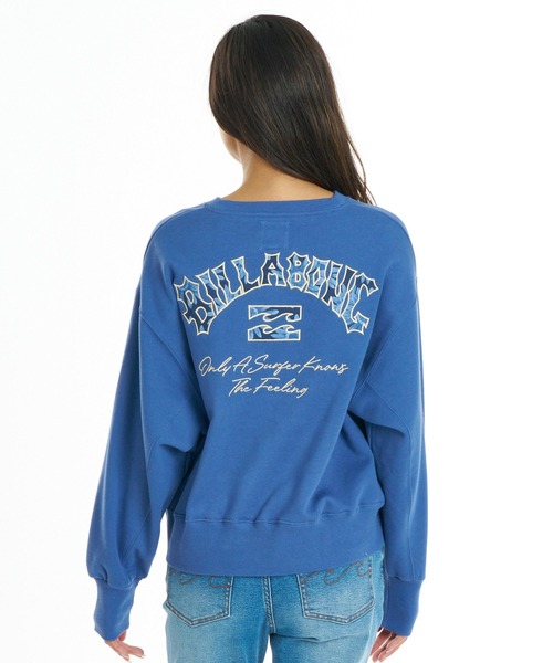 BILLABONG(ビラボン)の「BILLABONG ウィメンズ APPLIQUE MEDIUM LOOSE CREW トレーナー 【LOOSE CROPPED】【2026年秋冬モデル】/ビラボンスウェット(スウェット・レディース・オートミール/ブルー系その他/オフホワイト・LARGE/MEDIUM)」の20枚目の写真