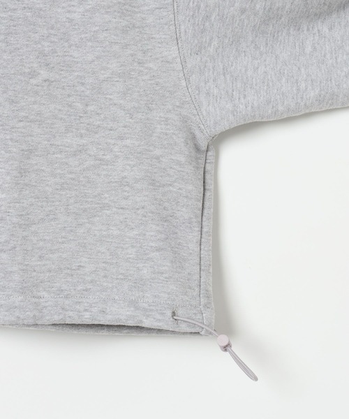 LEPSIM(レプシィム)の「レイヤーハーフZIPショートプルオーバー 1077759(Tシャツ/カットソー・レディース・チャコールグレー/ライトブルー/グレー・FREE)」の8枚目の写真
