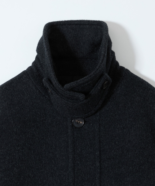 HORLISUN(ホーリーサン)の「NEWYEAR ウールハーフコート メランジ ブラック(ダッフルコート・メンズ・その他・SMALL/MEDIUM/LARGE)」の3枚目の写真