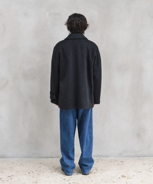 HORLISUN(ホーリーサン)の「NEWYEAR ウールハーフコート メランジ ブラック(ダッフルコート・メンズ・その他・SMALL/MEDIUM/LARGE)」の8枚目の写真
