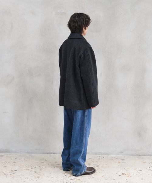 HORLISUN(ホーリーサン)の「NEWYEAR ウールハーフコート メランジ ブラック(ダッフルコート・メンズ・その他・SMALL/MEDIUM/LARGE)」の9枚目の写真
