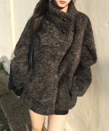 YUGA_YGMC Korean-style Faux Shearling Coat
