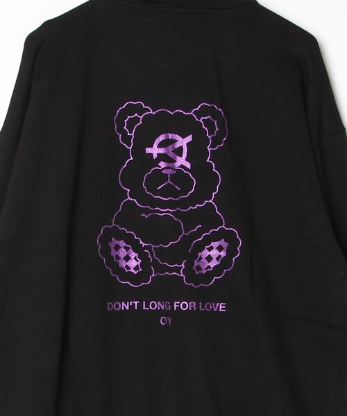 OY（オーワイ）の「『OY/オーワイ』GLITTER ODOLLY HOODIE ZIP UP/グリッターオードリージップアップパーカー（パーカー・レディース・ブラック×パープル/ブラック×ピンク・FREE）」の21枚目の写真