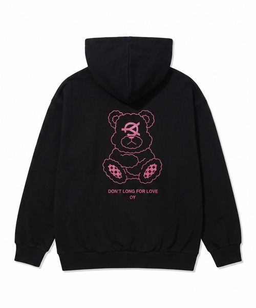 OY（オーワイ）の「『OY/オーワイ』GLITTER ODOLLY HOODIE ZIP UP/グリッターオードリージップアップパーカー（パーカー・レディース・ブラック×パープル/ブラック×ピンク・FREE）」の15枚目の写真