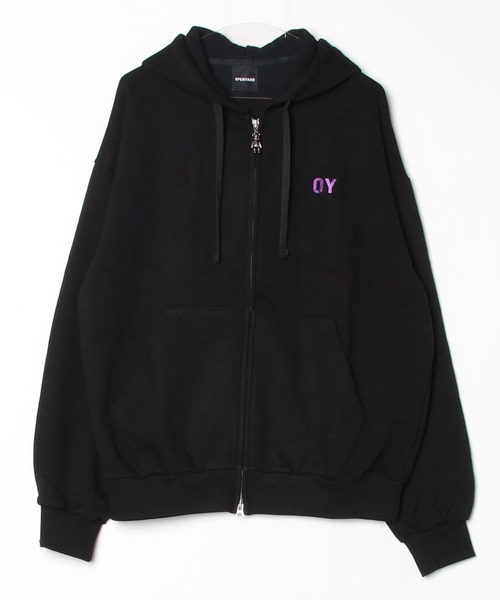 OY（オーワイ）の「『OY/オーワイ』GLITTER ODOLLY HOODIE ZIP UP/グリッターオードリージップアップパーカー（パーカー・レディース・ブラック×パープル/ブラック×ピンク・FREE）」の19枚目の写真