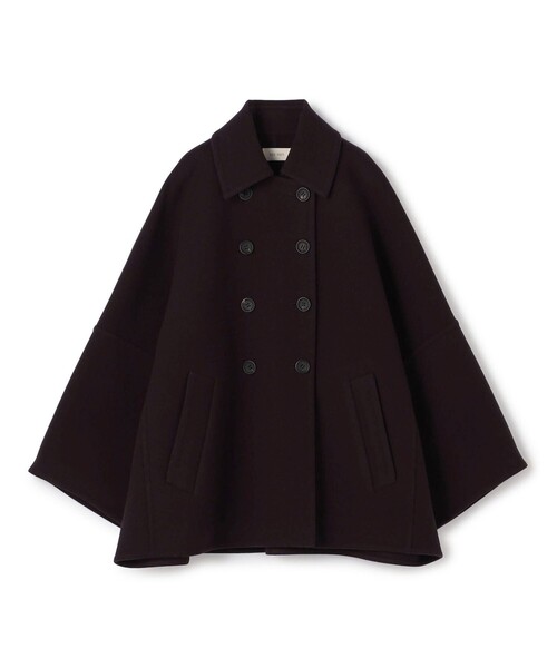 DES PRES(デ・プレ)の「【WEB先行予約】ウールモッサ ダブルブレストミディコート(その他アウター・レディース・ブラック/グレー/ボルドー・FREE)」の1枚目の写真
