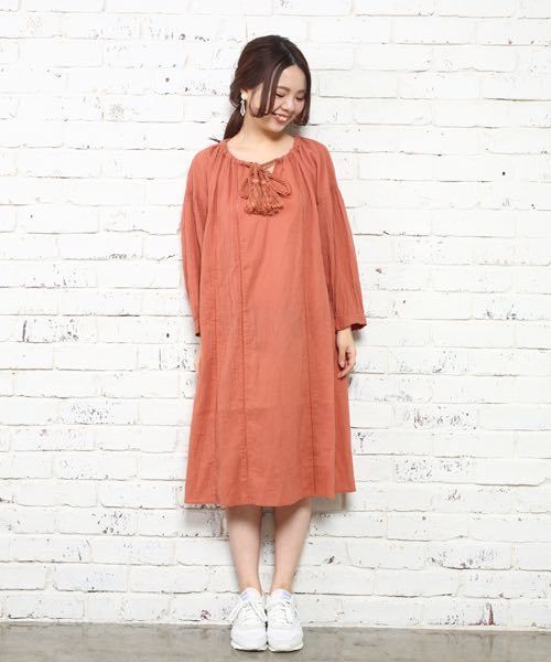 Kastane（カスタネ）の「楊柳ハシゴレースワンピース（ワンピース・レディース・アイボリー/ネイビー/オレンジ・FREE）」の3枚目の写真