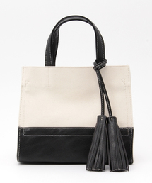 LBC | タッセルキャンバススクエアトートバッグS        (トートバッグ)