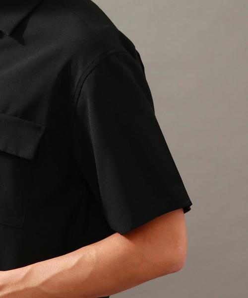 BEAUTY&YOUTH UNITED ARROWS（ビューティーアンドユースユナイテッドアローズ）の「BY ∴ ウーステッド フォルム ショートスリーブ シャツ◆（シャツ/ブラウス・メンズ・ブラック/ネイビー・MEDIUM/LARGE/SMALL/X-LARGE）」の11枚目の写真