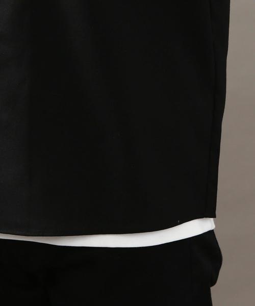 BEAUTY&YOUTH UNITED ARROWS（ビューティーアンドユースユナイテッドアローズ）の「BY ∴ ウーステッド フォルム ショートスリーブ シャツ◆（シャツ/ブラウス・メンズ・ブラック/ネイビー・MEDIUM/LARGE/SMALL/X-LARGE）」の3枚目の写真