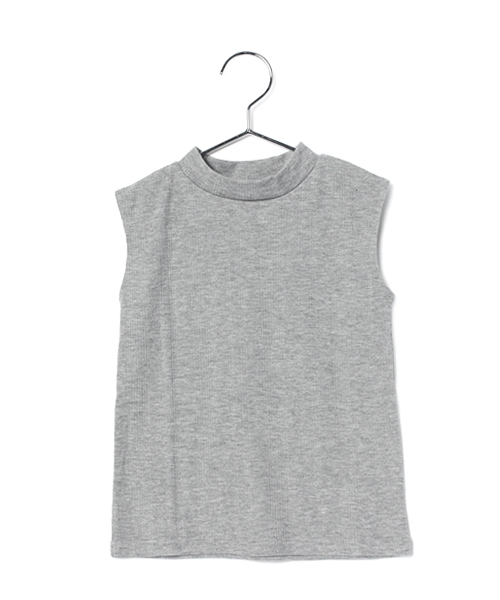 GLOBAL WORK（グローバルワーク）の「【キッズ】カットテレコノースリーブ/723474（Tシャツ/カットソー・キッズ・カーキ/ライトピンク/ホワイト/グレー/ネイビー・MEDIUM/SMALL/LARGE/X-LARGE）」の2枚目の写真