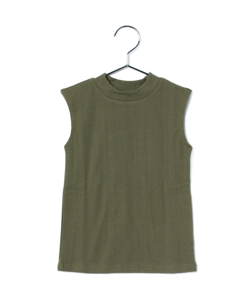 GLOBAL WORK（グローバルワーク）の「【キッズ】カットテレコノースリーブ/723474（Tシャツ/カットソー・キッズ・カーキ/ライトピンク/ホワイト/グレー/ネイビー・MEDIUM/SMALL/LARGE/X-LARGE）」の3枚目の写真