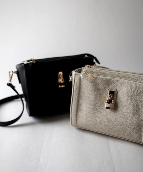 antiqua（アンティカ）の「ミニサイズショルダーバッグ（ショルダーバッグ・レディース・アイボリー/ブラック・FREE）」の19枚目の写真