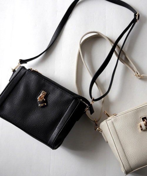 antiqua（アンティカ）の「ミニサイズショルダーバッグ（ショルダーバッグ・レディース・アイボリー/ブラック・FREE）」の18枚目の写真