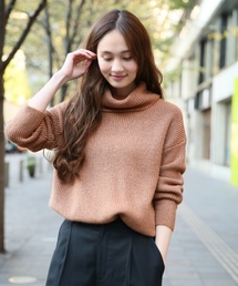 GLOBAL WORK | 5ゲージアゼオフタートルチュニック/729137(ニット/セーター)