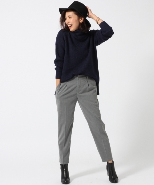 GLOBAL WORK(グローバルワーク)の「5ゲージアゼオフタートルチュニック/729137(ニット/セーター・レディース・ホワイト/ブルー系その他/ネイビー/カーキ/グレー/ブラウン・MEDIUM/LARGE/SMALL)」の8枚目の写真