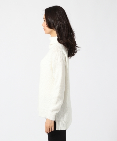 GLOBAL WORK(グローバルワーク)の「5ゲージアゼオフタートルチュニック/729137(ニット/セーター・レディース・ホワイト/ブルー系その他/ネイビー/カーキ/グレー/ブラウン・MEDIUM/LARGE/SMALL)」の11枚目の写真