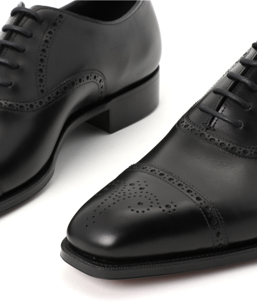 EDWARD GREEN(エドワードグリーン)の「EDWARD GREEN ウィングチップシューズ ASQUITH(ドレスシューズ・メンズ・ブラック・9/6/7.5/6.5/8.5/8/7)」の4枚目の写真