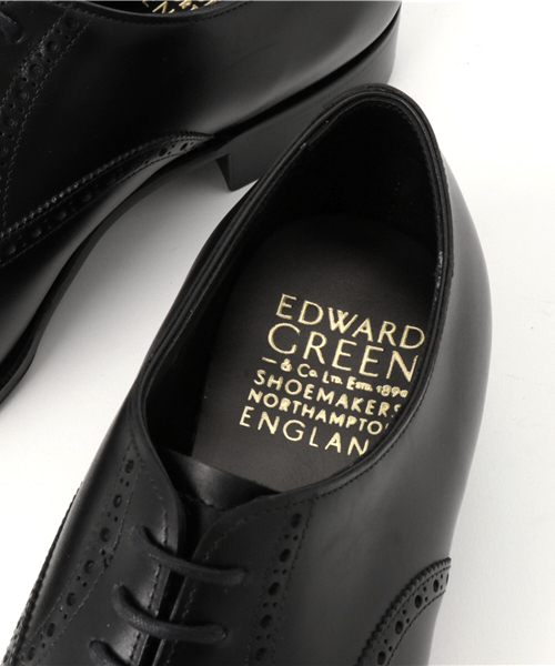 EDWARD GREEN(エドワードグリーン)の「EDWARD GREEN ウィングチップシューズ ASQUITH(ドレスシューズ・メンズ・ブラック・9/6/7.5/6.5/8.5/8/7)」の3枚目の写真