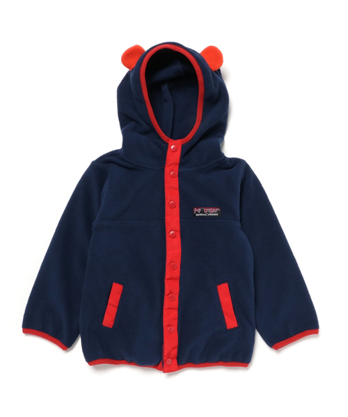 RODEO CROWNS WIDE BOWL（ロデオクラウンズワイドボウル）の「フリース キッズ パーカー（パーカー・キッズ・ベージュ/チャコールグレー/ネイビー・X-SMALL/LARGE/SMALL/MEDIUM）」の3枚目の写真