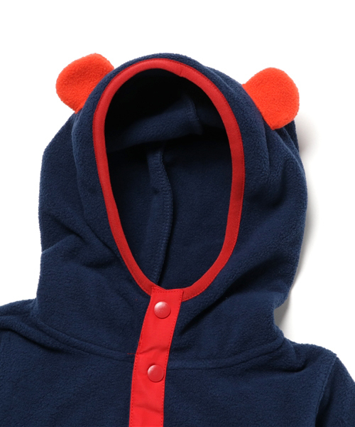 RODEO CROWNS WIDE BOWL（ロデオクラウンズワイドボウル）の「フリース キッズ パーカー（パーカー・キッズ・ベージュ/チャコールグレー/ネイビー・X-SMALL/LARGE/SMALL/MEDIUM）」の5枚目の写真