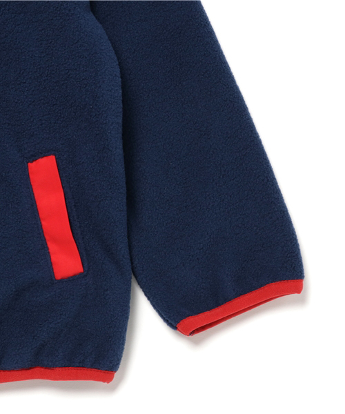 RODEO CROWNS WIDE BOWL（ロデオクラウンズワイドボウル）の「フリース キッズ パーカー（パーカー・キッズ・ベージュ/チャコールグレー/ネイビー・X-SMALL/LARGE/SMALL/MEDIUM）」の7枚目の写真