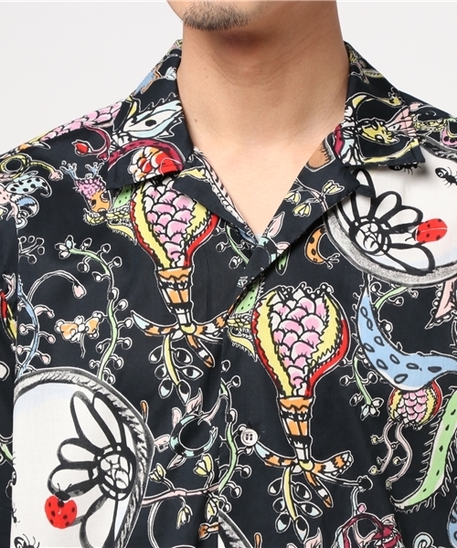 TSUMORI CHISATO（ツモリチサト）の「ようきな世界ｼｬﾂ（シャツ/ブラウス・メンズ・ブラック/ライトブルー/オフホワイト・02/01）」の6枚目の写真