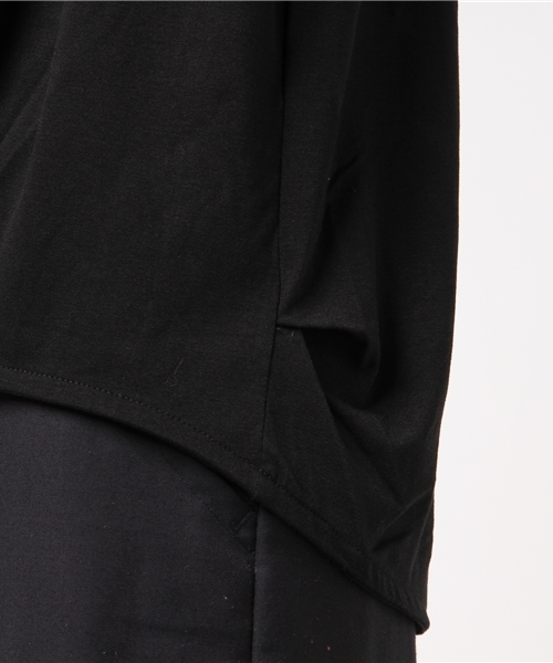 Honeys（ハニーズ）の「裾タックプルオーバー（Tシャツ/カットソー・レディース・ブラック/ホワイト×ネイビー/オフホワイト/ネイビー/ピンク/グリーン・L/M/LL）」の12枚目の写真