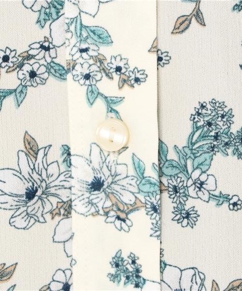 LBC（エルビーシー）の「花柄プリントシャツワンピース             （シャツワンピース・レディース・ネイビー/ホワイト/ブラック・MEDIUM/LARGE）」の11枚目の写真