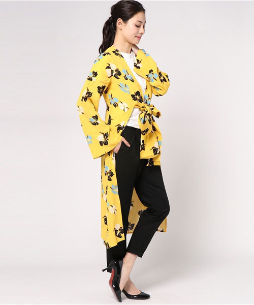 SLY（スライ）の「LIQUIDLY ORCHID GOWN（シャツ/ブラウス・レディース・ブラック/イエロー/ホワイト・FREE）」の17枚目の写真