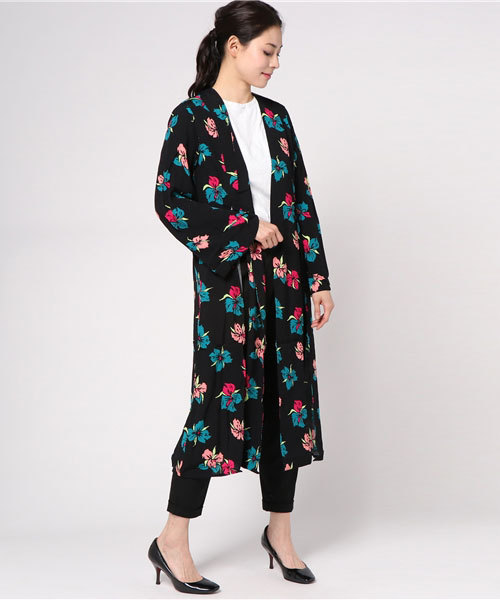 SLY（スライ）の「LIQUIDLY ORCHID GOWN（シャツ/ブラウス・レディース・ブラック/イエロー/ホワイト・FREE）」の10枚目の写真