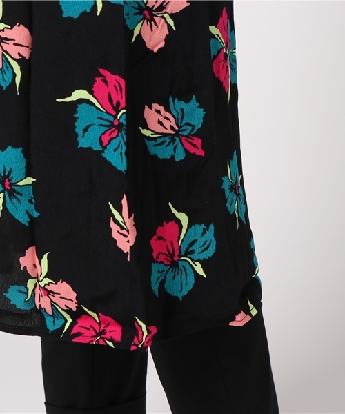 SLY（スライ）の「LIQUIDLY ORCHID GOWN（シャツ/ブラウス・レディース・ブラック/イエロー/ホワイト・FREE）」の14枚目の写真