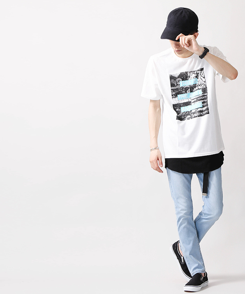 WEGO（ウィゴー）の「WEGO/カラーロングワッフルタンクトップ（タンクトップ・メンズ・オレンジ系その他/ターコイズブルー/ホワイト/イエロー系その他/オレンジ/ロイヤルブルー/ライトイエロー/ブラック/杢グレー/ホワイト系その他5・SMALL/LARGE/MEDIUM）」の14枚目の写真