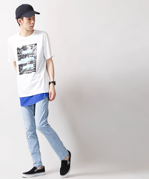 WEGO（ウィゴー）の「WEGO/カラーロングワッフルタンクトップ（タンクトップ・メンズ・オレンジ系その他/ターコイズブルー/ホワイト/イエロー系その他/オレンジ/ロイヤルブルー/ライトイエロー/ブラック/杢グレー/ホワイト系その他5・SMALL/LARGE/MEDIUM）」の20枚目の写真