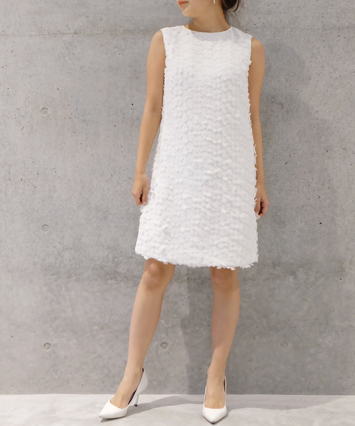 kaene（カエン）の「立体フラワーレースワンピース（ドレス・レディース・ブラック/ホワイト・36/38）」の15枚目の写真