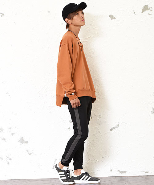 MinoriTY（マイノリティ）の「メンズTRサイドラインジョガーイージーパンツ（その他パンツ・メンズ・ブラック×グレー/ブラック×ホワイト/グレー系その他/ベージュ系その他/グリーン系その他/ブルー系その他/グレー×ホワイト/グレー系その他2・L/M/XL）」の18枚目の写真