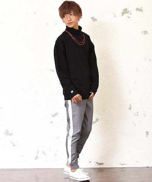 MinoriTY（マイノリティ）の「メンズTRサイドラインジョガーイージーパンツ（その他パンツ・メンズ・ブラック×グレー/ブラック×ホワイト/グレー系その他/ベージュ系その他/グリーン系その他/ブルー系その他/グレー×ホワイト/グレー系その他2・L/M/XL）」の21枚目の写真