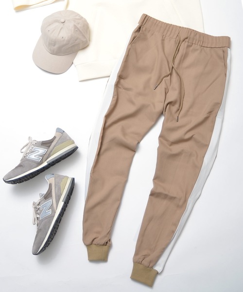 MinoriTY（マイノリティ）の「メンズTRサイドラインジョガーイージーパンツ（その他パンツ・メンズ・ブラック×グレー/ブラック×ホワイト/グレー系その他/ベージュ系その他/グリーン系その他/ブルー系その他/グレー×ホワイト/グレー系その他2・L/M/XL）」の7枚目の写真