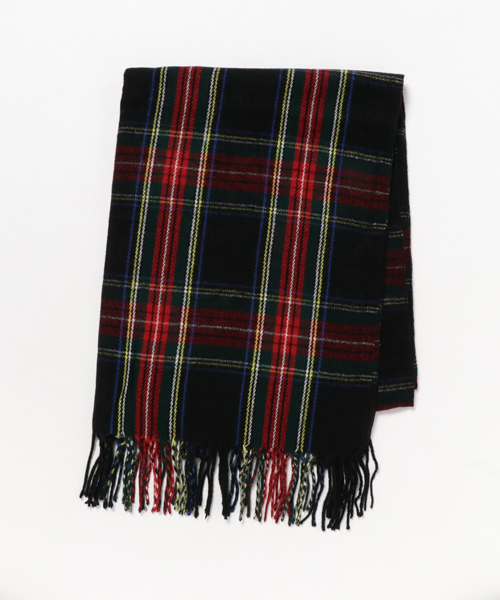 WEGO（ウィゴー）の「WEGO/カシミヤタッチチェックストール（ストール/ショール・レディース・オフホワイト/ネイビー/ピンク/ブラック/レッド/オレンジ/グレー/グリーン/ライトピンク/ワイン・FREE）」の18枚目の写真