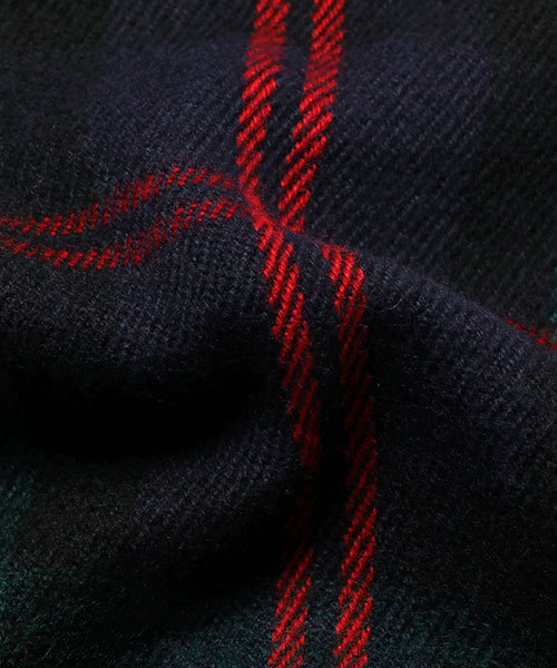 WEGO（ウィゴー）の「WEGO/カシミヤタッチチェックストール（ストール/ショール・レディース・オフホワイト/ネイビー/ピンク/ブラック/レッド/オレンジ/グレー/グリーン/ライトピンク/ワイン・FREE）」の11枚目の写真