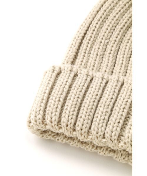 FREE'S MART（フリーズマート）の「ジャンボポンポンニットワッチ（ニットキャップ/ビーニー・レディース・ブラック/ベージュ/ボルドー・ﾌﾘ-）」の12枚目の写真