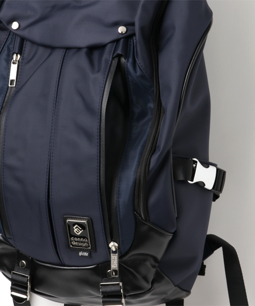 CONNA DESIGN（コンナデザイン）の「【glosso (グロッソ)】多機能 大容量 バックパック（バックパック/リュック・メンズ・ブラック/ネイビー/チャコールグレー・FREE）」の8枚目の写真