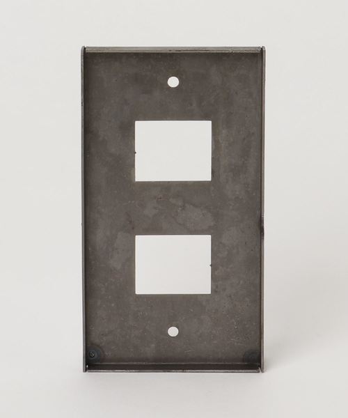 a.depeche（アデペシュ）の「iron hang bar switch plate 2口 / アイアン スウィッチプレート 2口（インテリア雑貨・レディース・アンティークシルバー・FREE）」の2枚目の写真