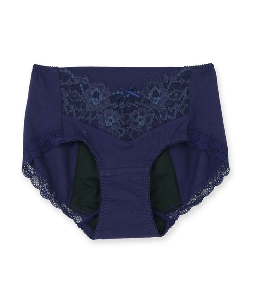 fran de lingerie（フランデランジェリー）の「fran SanitaryShorts サニタリーショーツ コーディネートナイト用ウィング対応（ショーツ・レディース・ブルー/ブラック/ネイビー/サックスブルー/ピンク/クリアブラック/ダークブルー/サーモンピンク/ミント/シルバーグレー・L/M/3L/LL/S）」の8枚目の写真