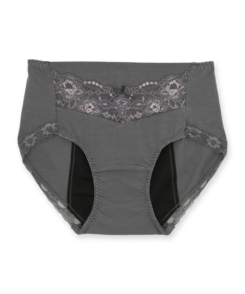 fran de lingerie（フランデランジェリー）の「fran SanitaryShorts サニタリーショーツ コーディネートナイト用ウィング対応（ショーツ・レディース・ブルー/ブラック/ネイビー/サックスブルー/ピンク/クリアブラック/ダークブルー/サーモンピンク/ミント/シルバーグレー・L/M/3L/LL/S）」の3枚目の写真